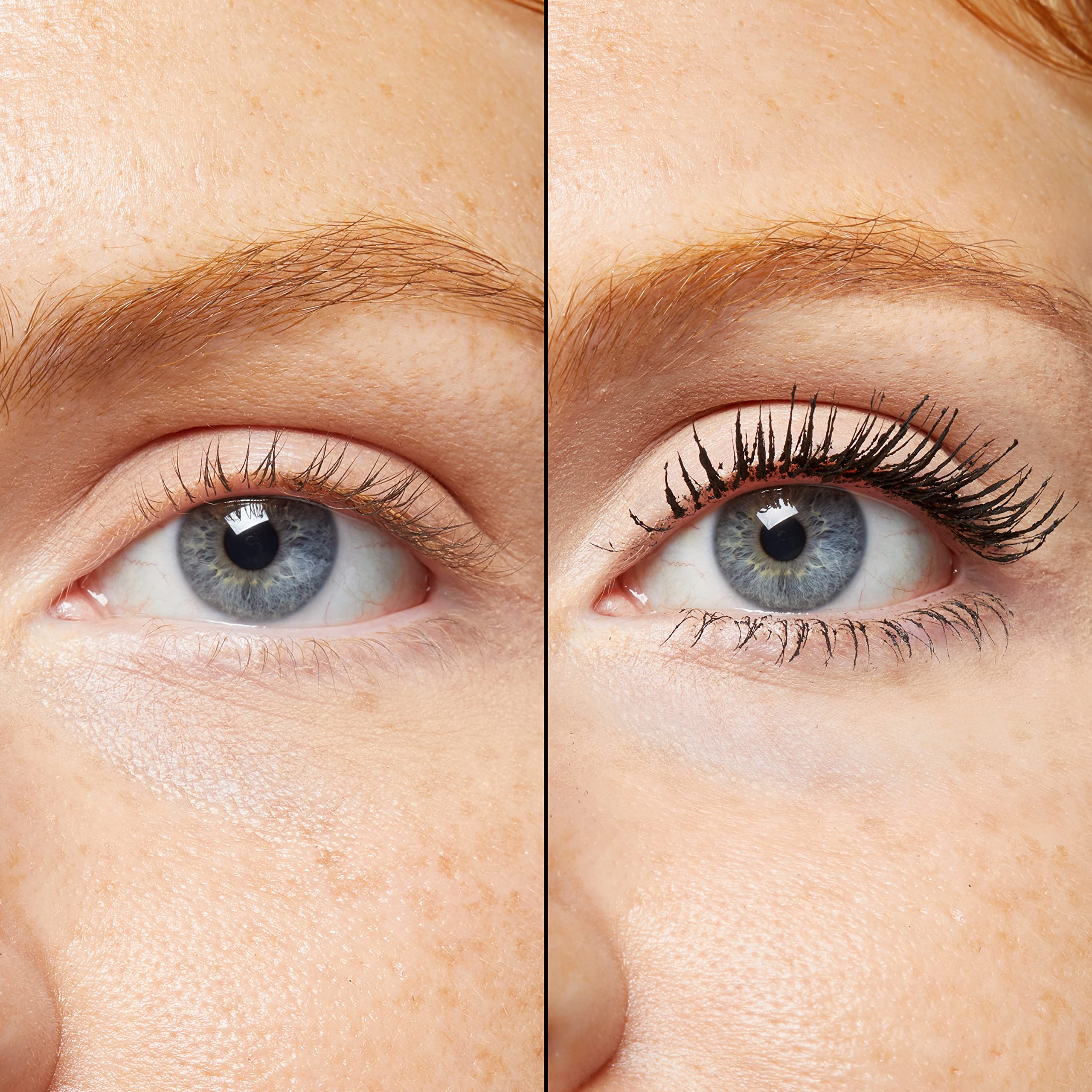 No7 before-and-after lashes showing added volume and length benefit