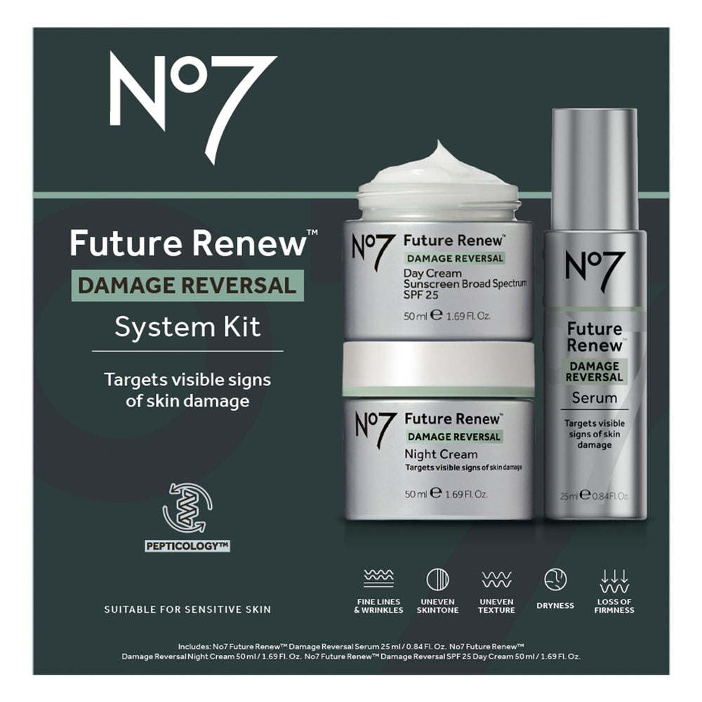 No7 Future Renew Day Cream SPF25 jar providing protective hydration