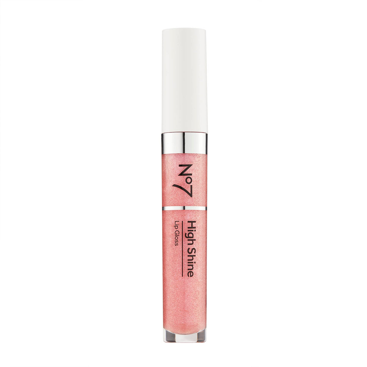 No7 front packaging showing Pink Slip shade and glossy finish benefit