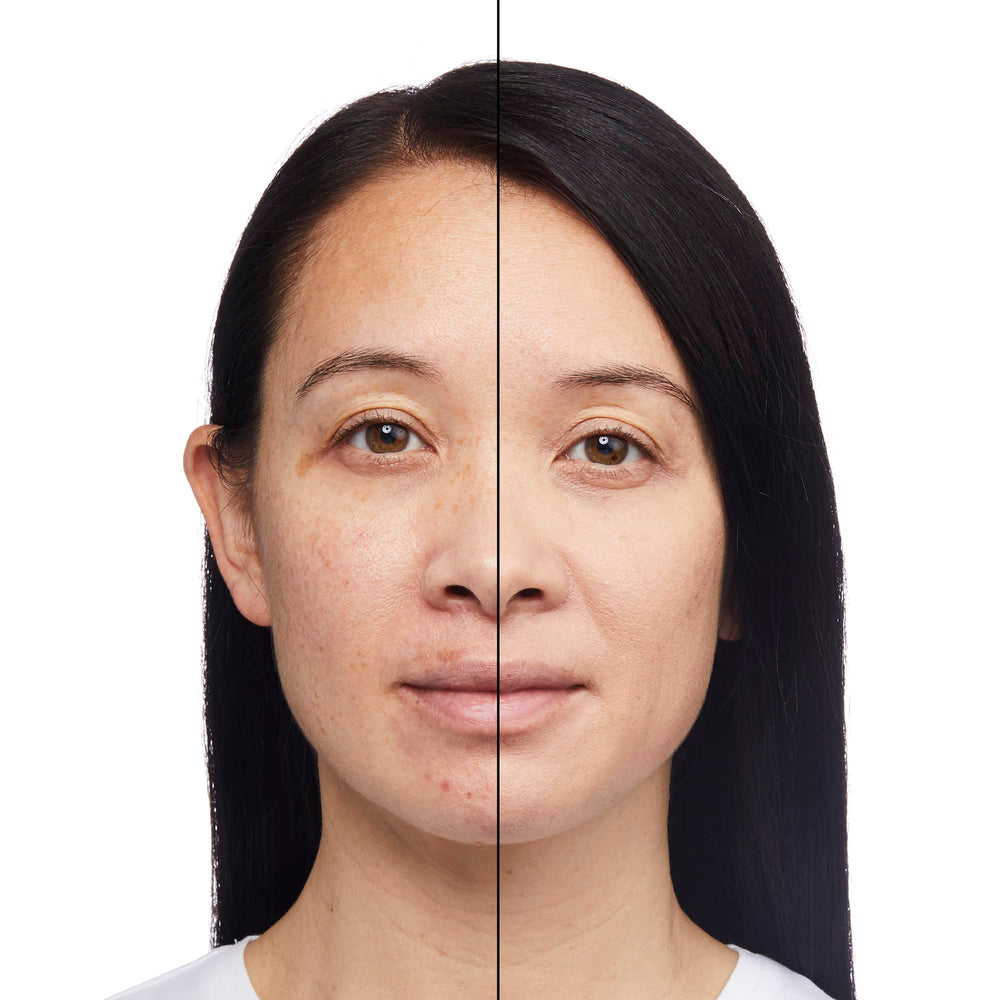 No7 HydraLuminous Skin Tint swatches in fair shade illustrating true-skin match
