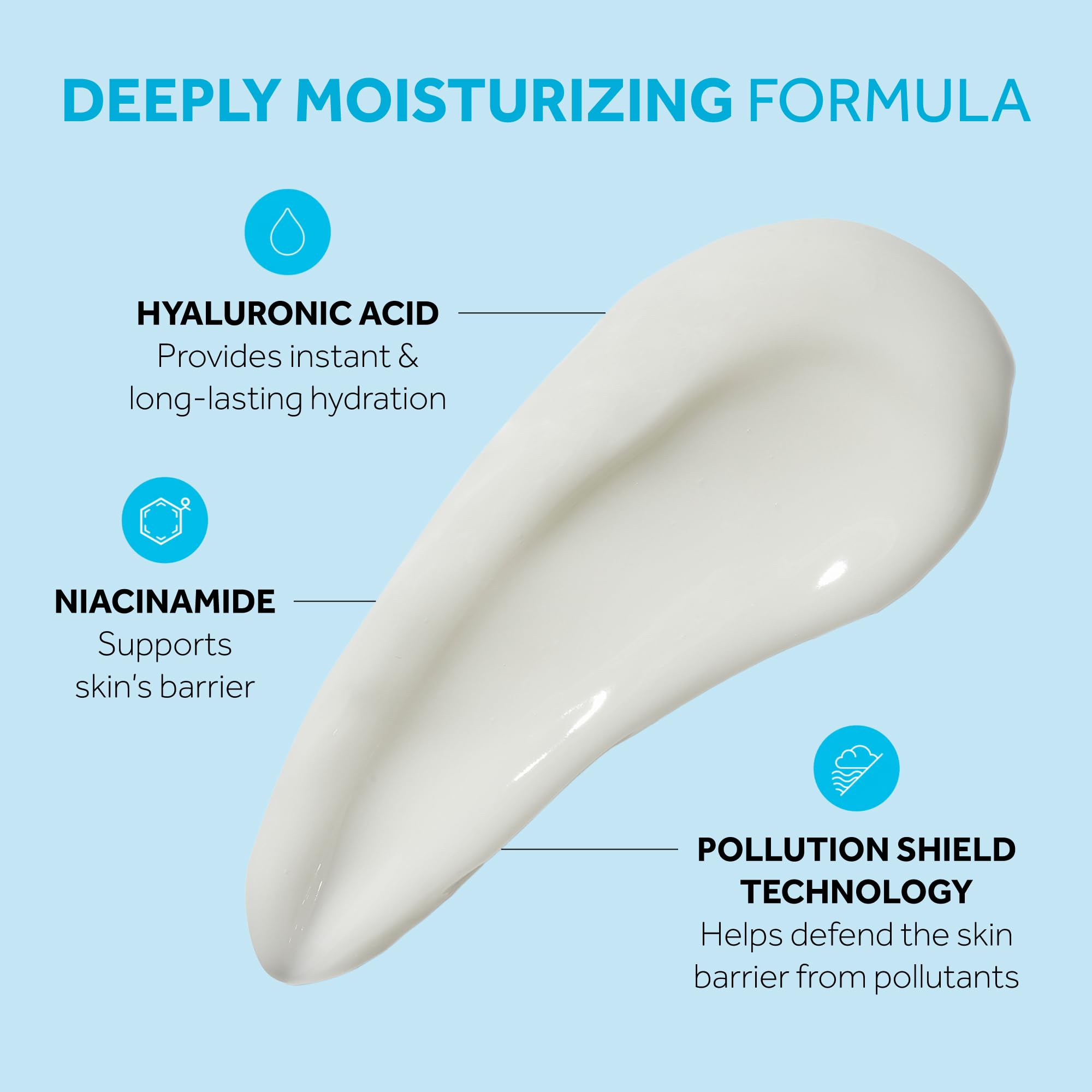 No7 creamy gel texture close-up highlighting quick absorption benefits