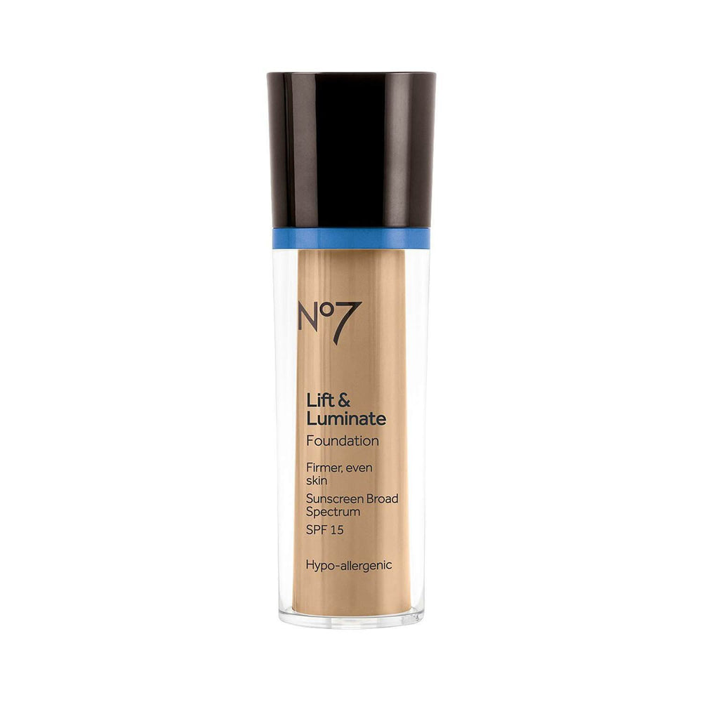 No7 applied on model demonstrating natural luminous finish and even skin tone benefit