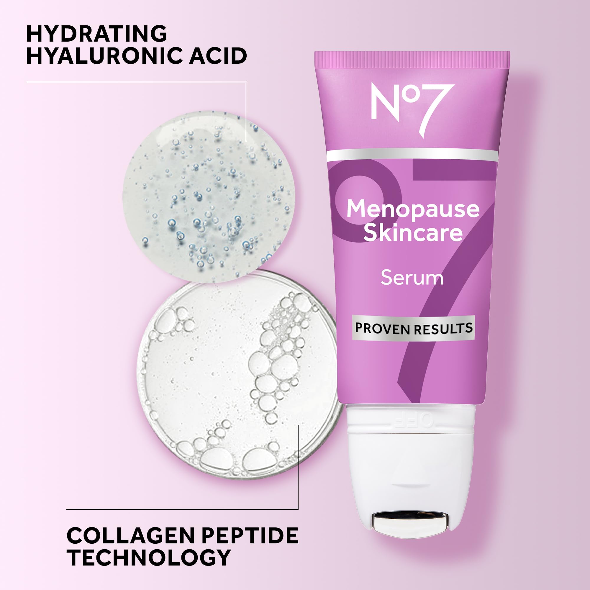 No7 Instant Radiance Serum collagen peptides hint at firmer-looking skin.