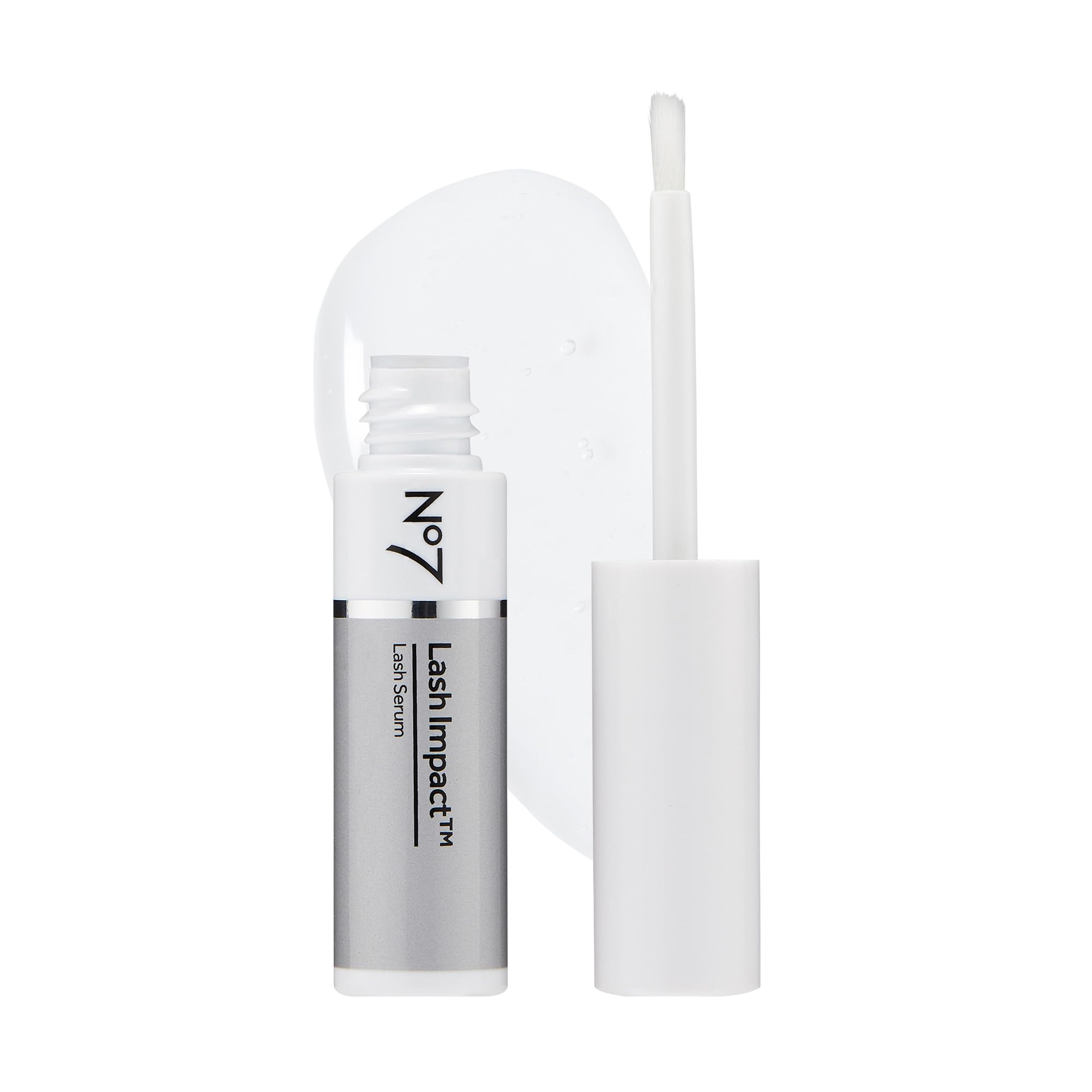 No7 front packaging showing bottle and box, highlighting clear product benefits