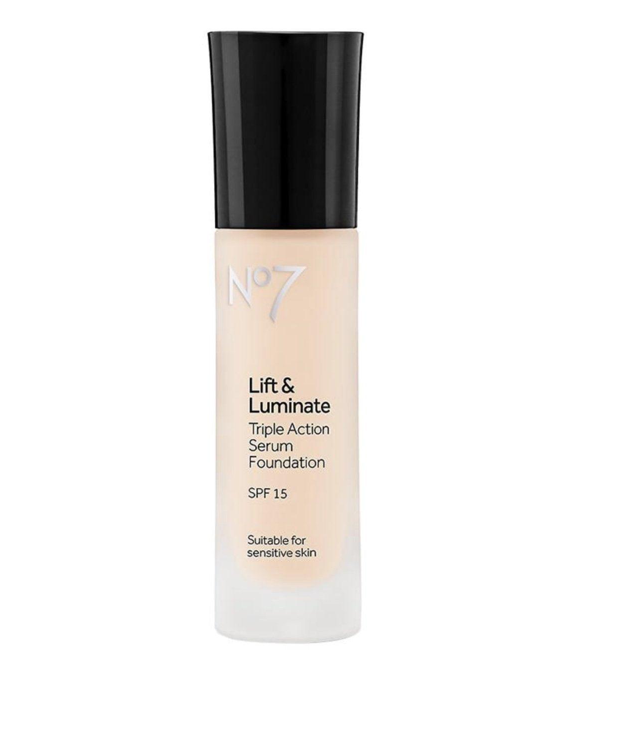 No7 front packaging displaying Calico shade and product benefit of even coverage