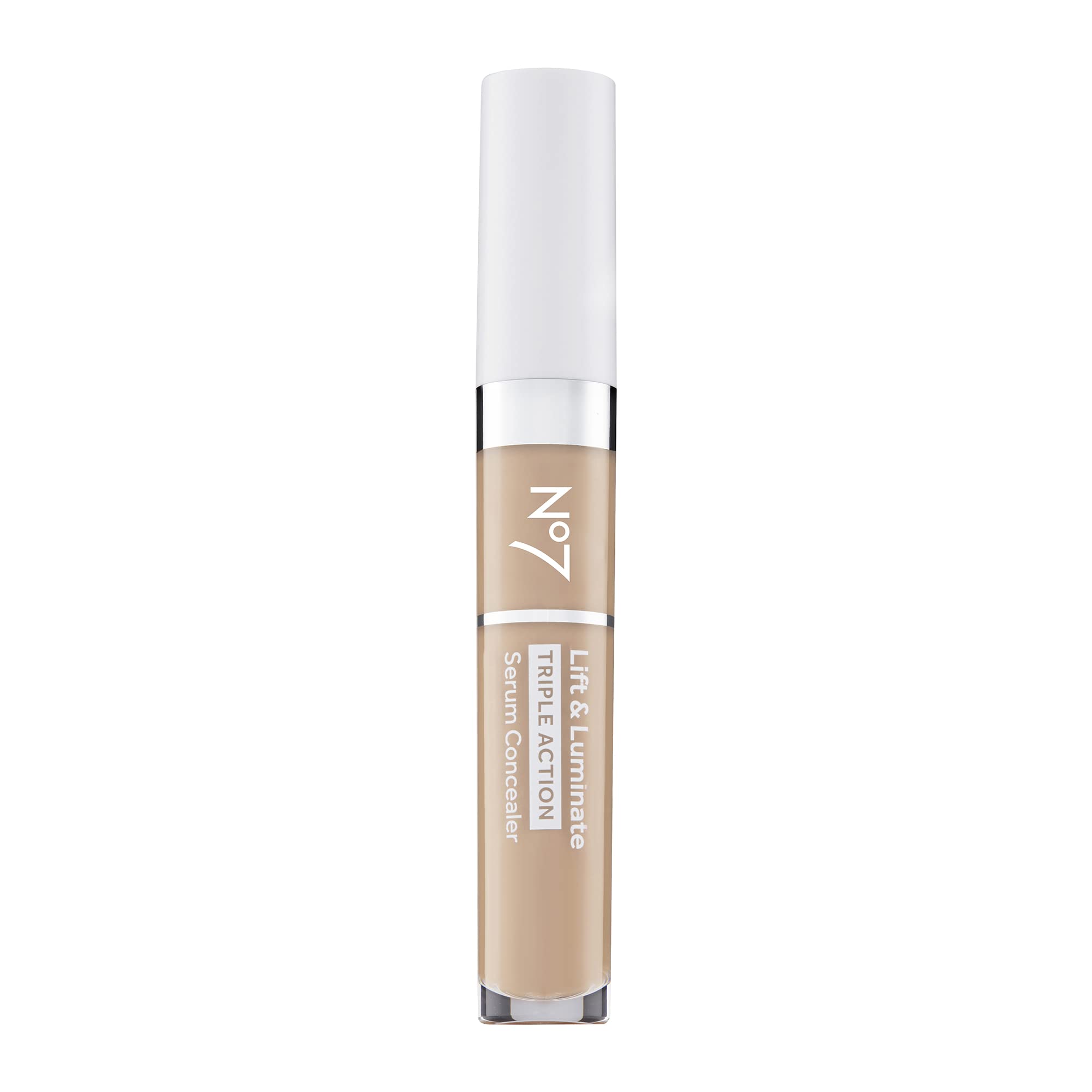 No7 Lift & Luminate concealer light bottle pump for easy flawless coverage