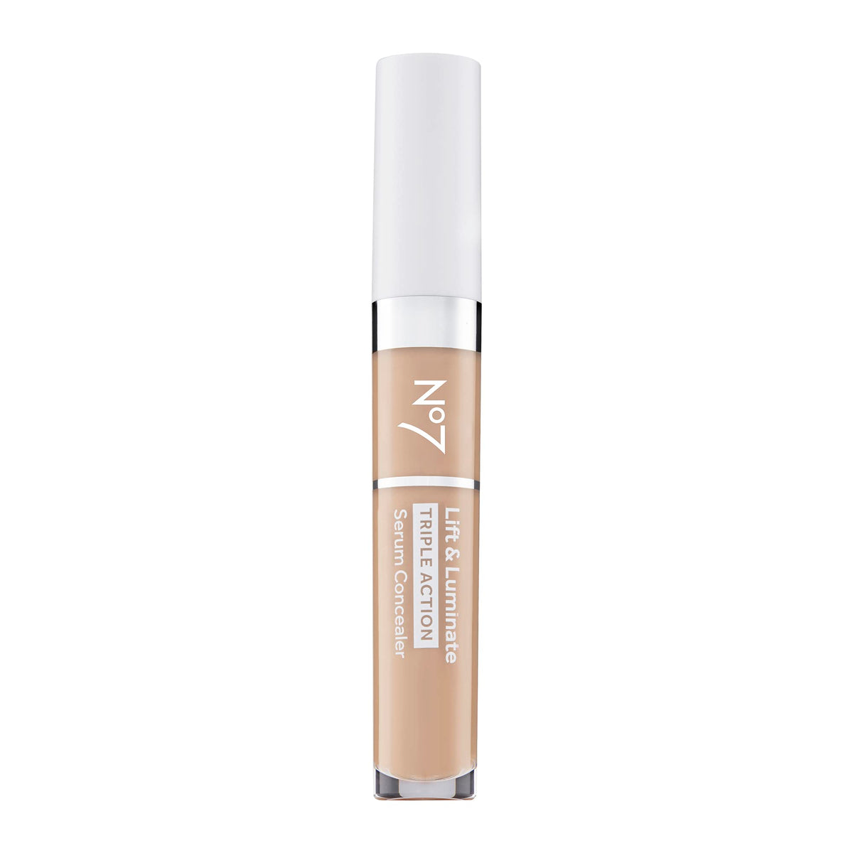 No7 Lift & Luminate concealer light bottle pump for easy flawless coverage
