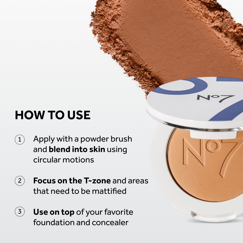 No7 compact beside coin to show size and portable convenience for touch-ups