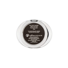 Closeup of No7 Lift and Luminate powder showing soft translucent texture