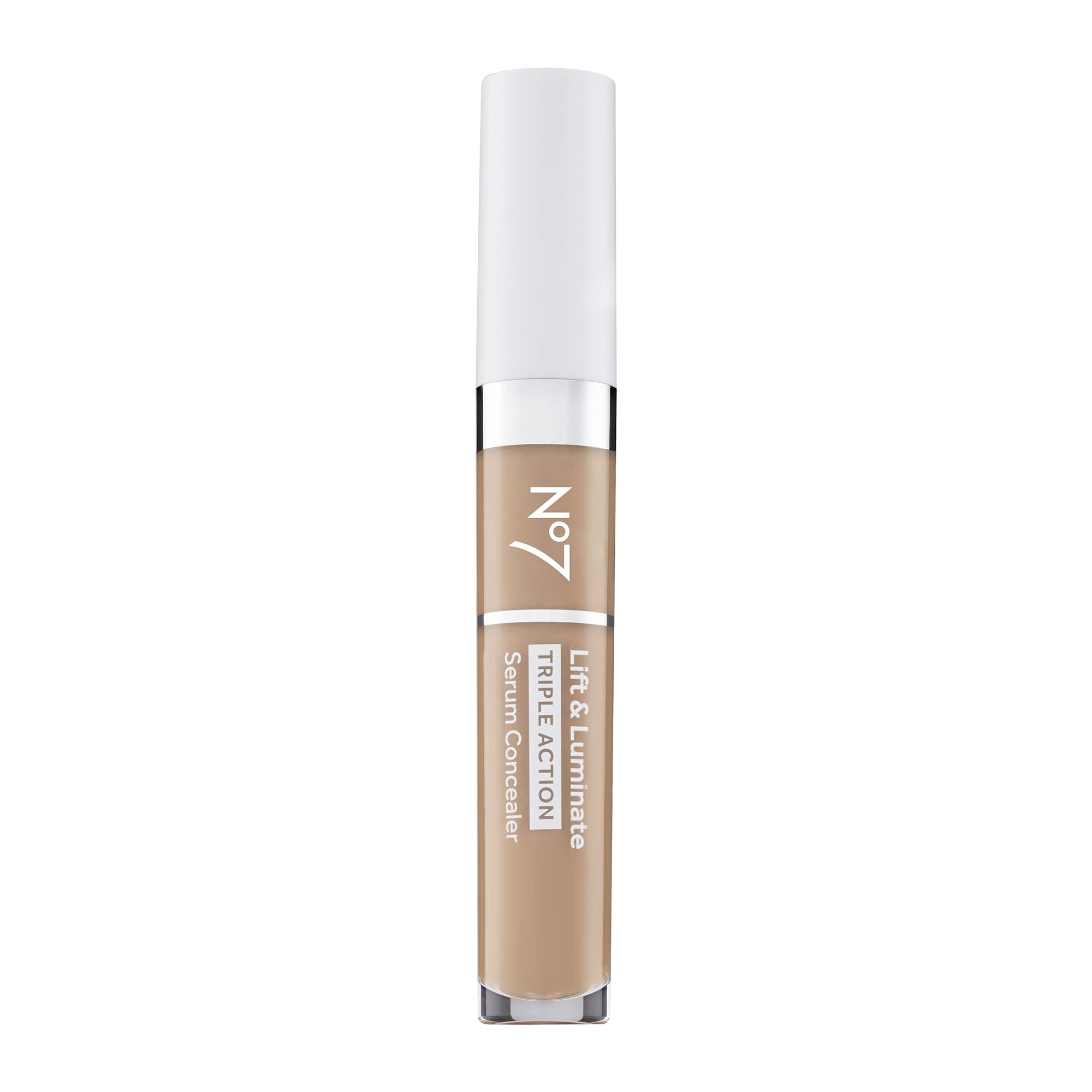 No7 Lift & Luminate concealer swatch showing blemish coverage for brighter skin