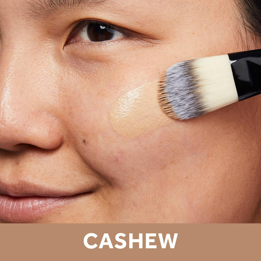 No7 texture close-up highlighting serum-like finish and hydrated look