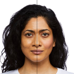 No7 applied to model cheeks demonstrating natural flush and soft finish