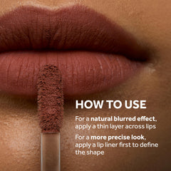 No7 lipstick on model in lifestyle setting illustrating wearable nude shade confidence