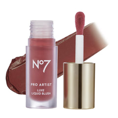 No7 Pro Artist Luxe Liquid Blush front bottle showing compact design and portability