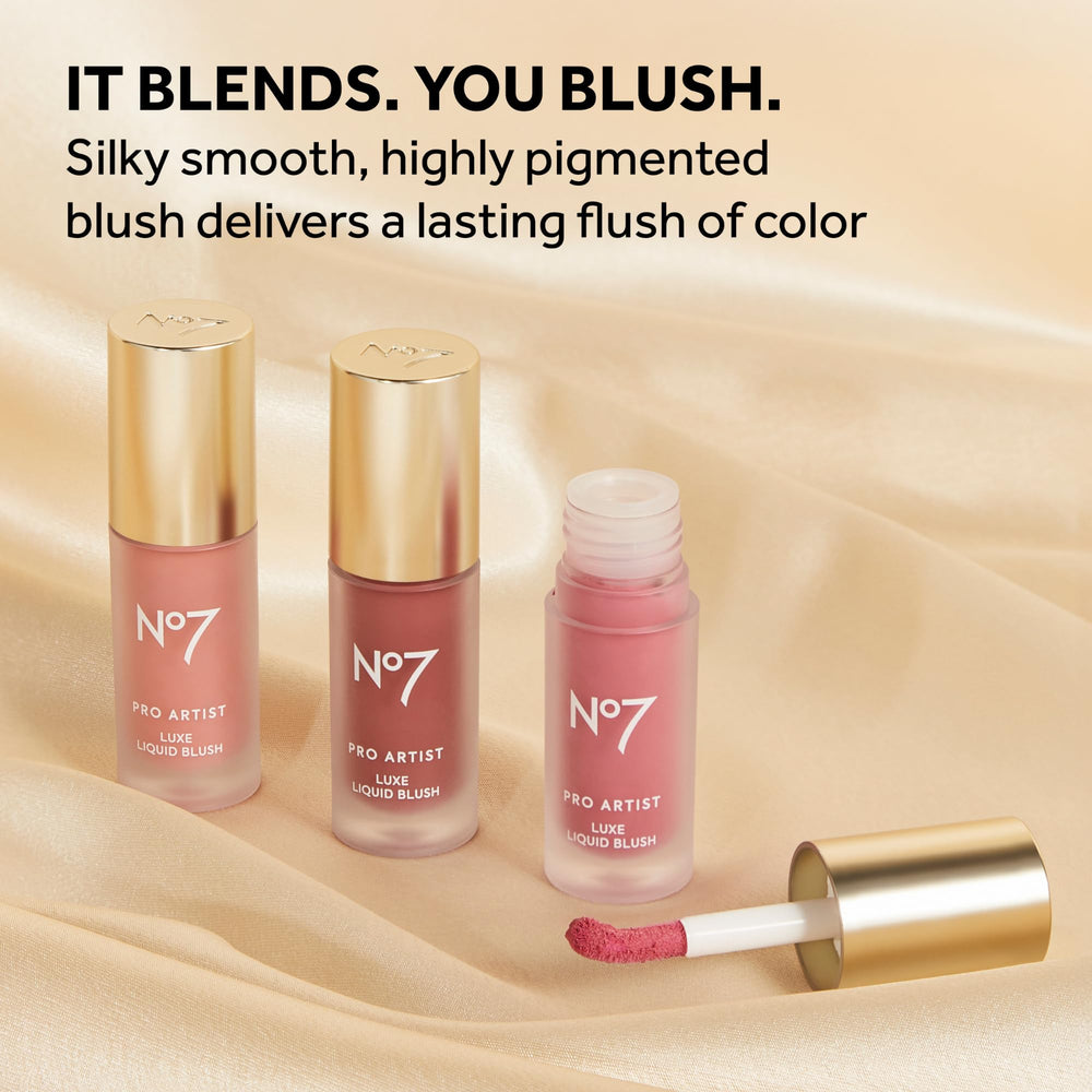 No7 texture swipe displaying creamy liquid finish for smooth blendability