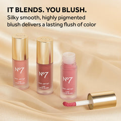 No7 texture swipe displaying creamy liquid finish for smooth blendability