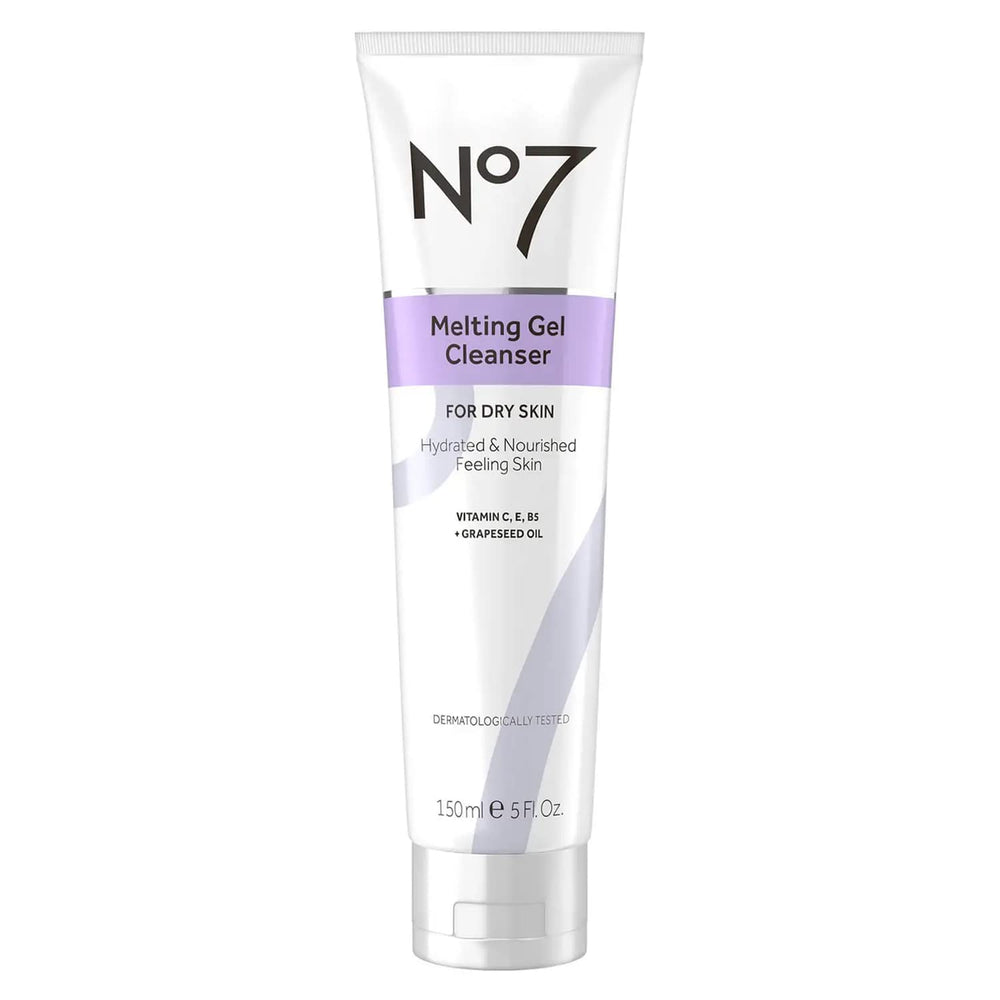 No7 front packaging showing bottle and label, reassuring hydrated cleanse