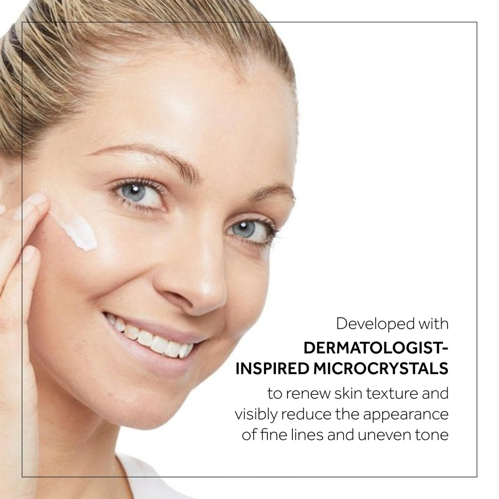 No7 Microdermabrasion Total Renewal scrub rinse shot captures clean finish and post-cleanse glow.