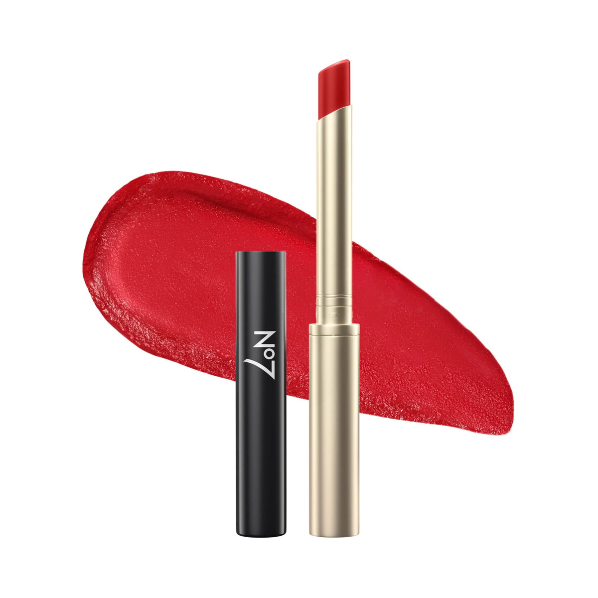 No7 front packaging showcasing sleek tube and shade for easy shelf recognition