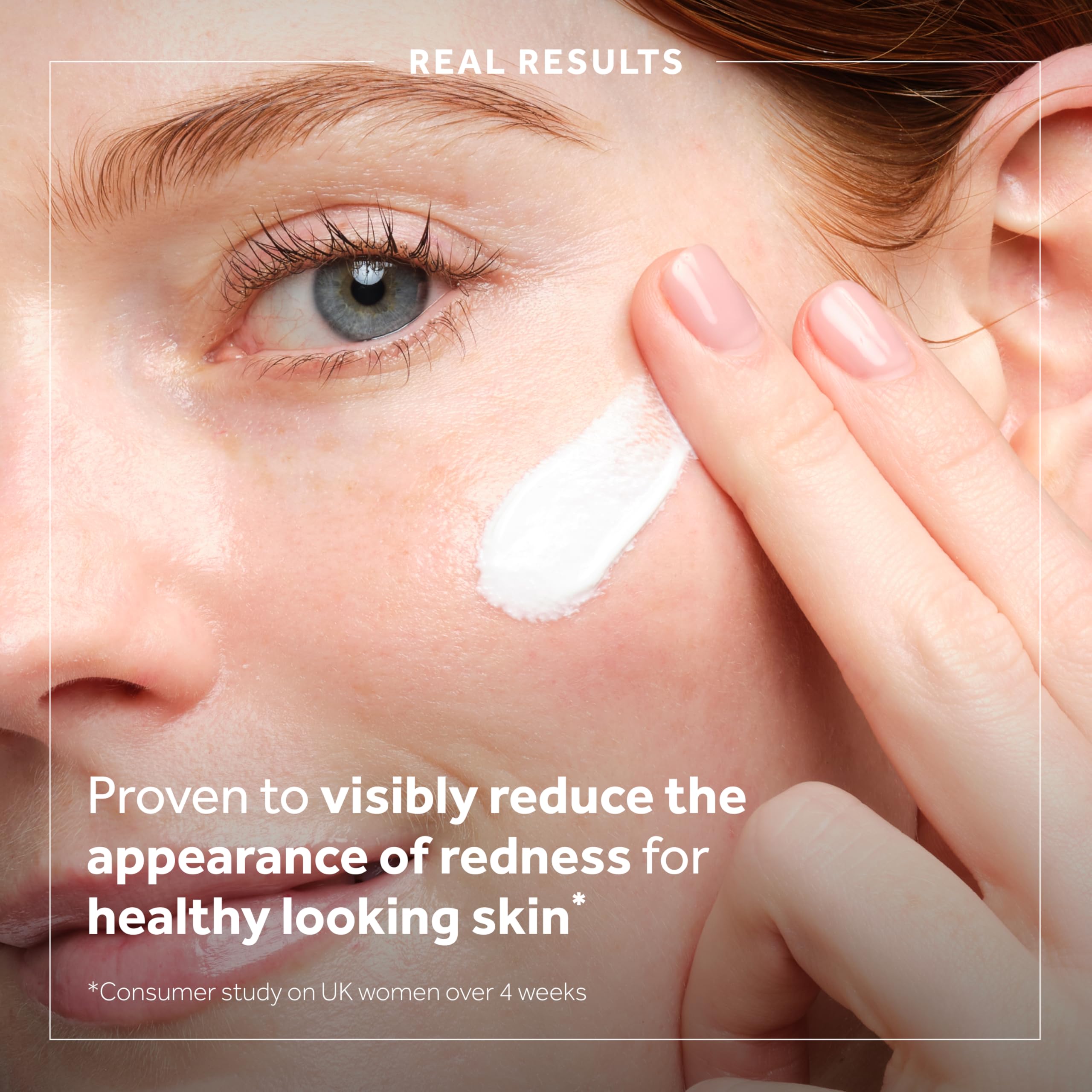 No7 paste absorbing into skin to show overnight redness correction benefit