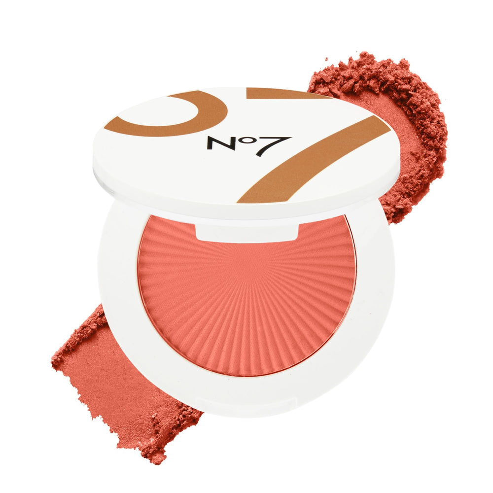 No7 front packaging showing Peaches shade and product branding for quick identification