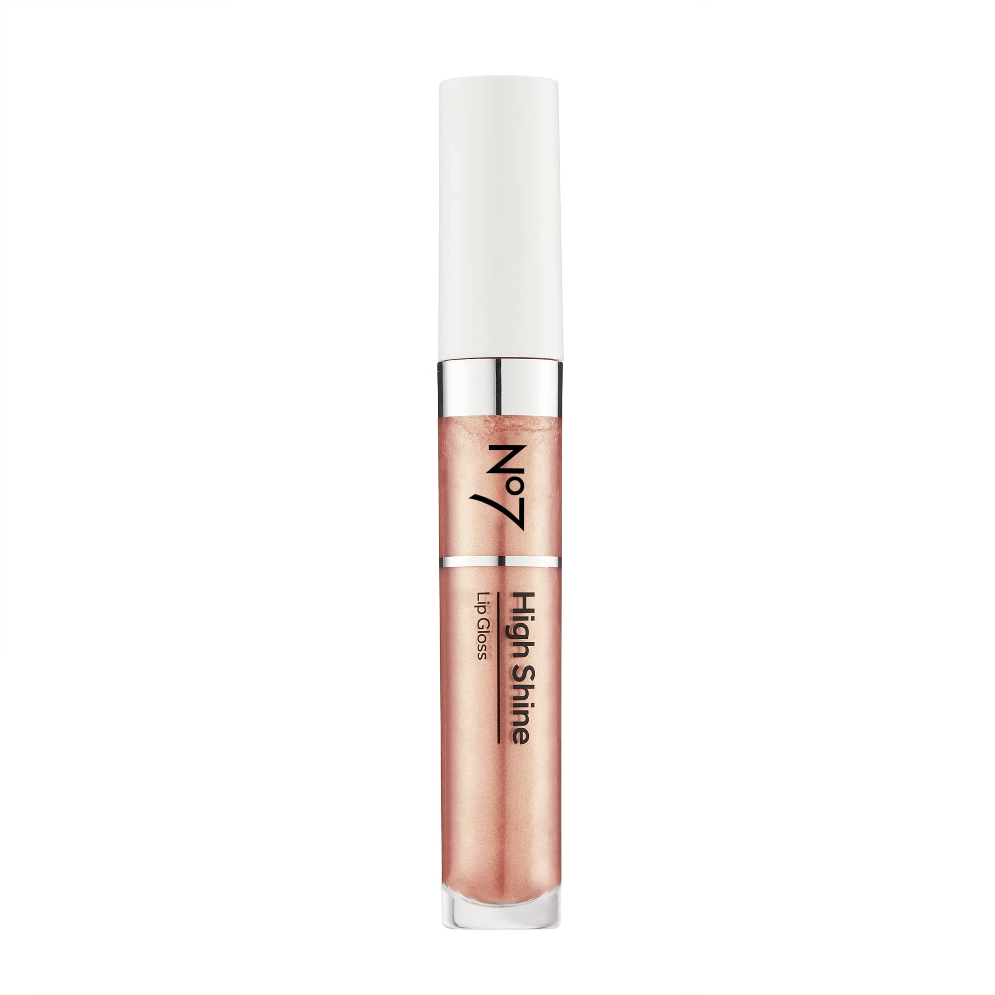 No7 front packaging showing Pink Latte gloss and compact 8ml tube for portability