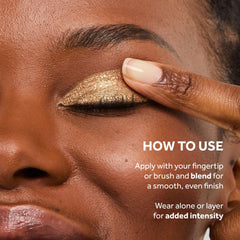No7 application with fingertip showing easy one-swipe pigment payoff