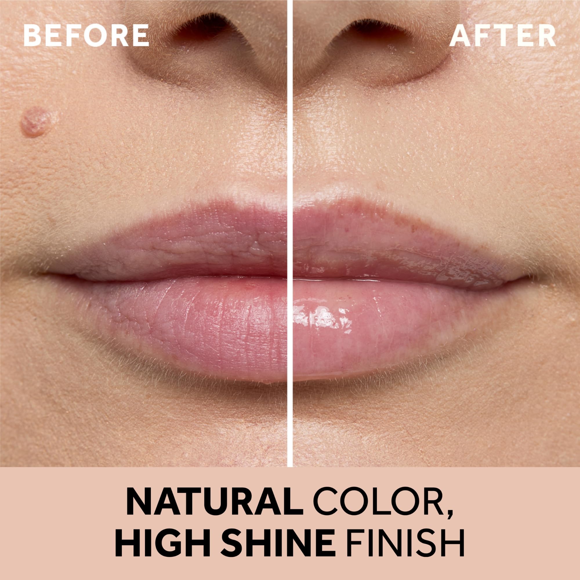 No7 applicator wand with lip oil on tip for easy, precise application benefit