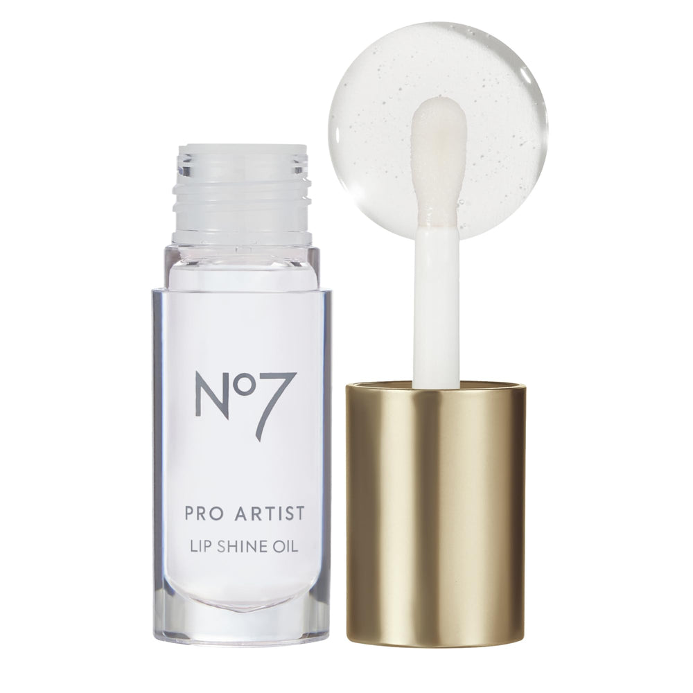 No7 Pro Artist Lip Oil front tube showing sleek packaging and portable design
