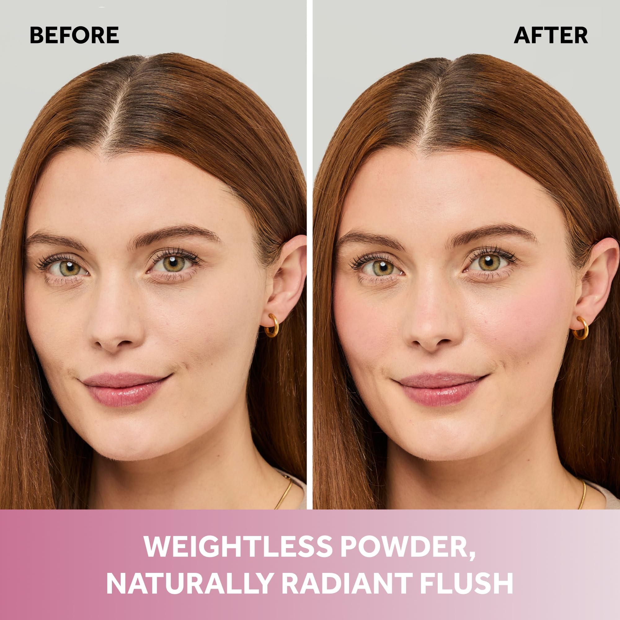 No7 open pan close-up revealing silky fuchsia powder and fine-milled surface