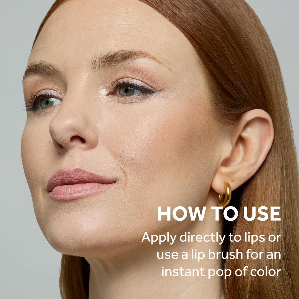 No7 lipstick in hand scale demonstrating compact size benefit: handbag-friendly