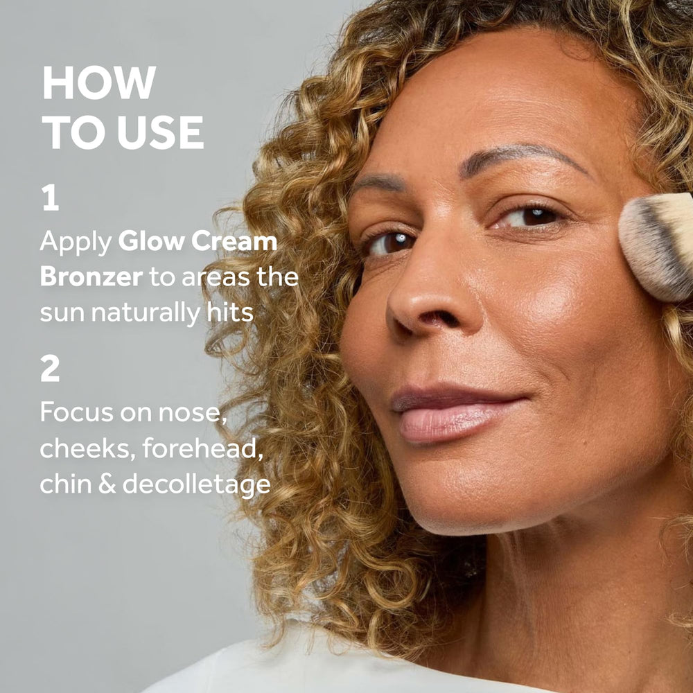 No7 Pro Artist Soft Glow Cream Bronzer application nose forehead highlights customizable radiance across facial zones.