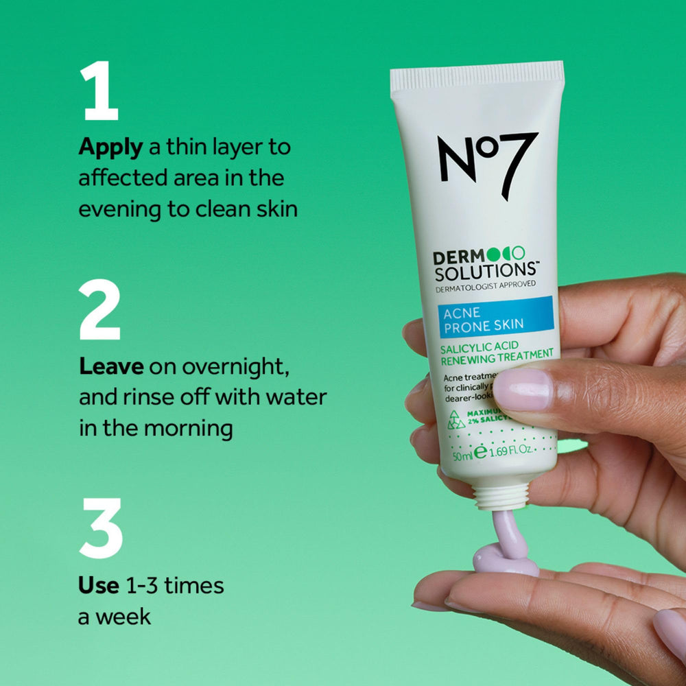 No7 tube held in hand to show 1.69 fl oz size for scale and travel-friendly benefit