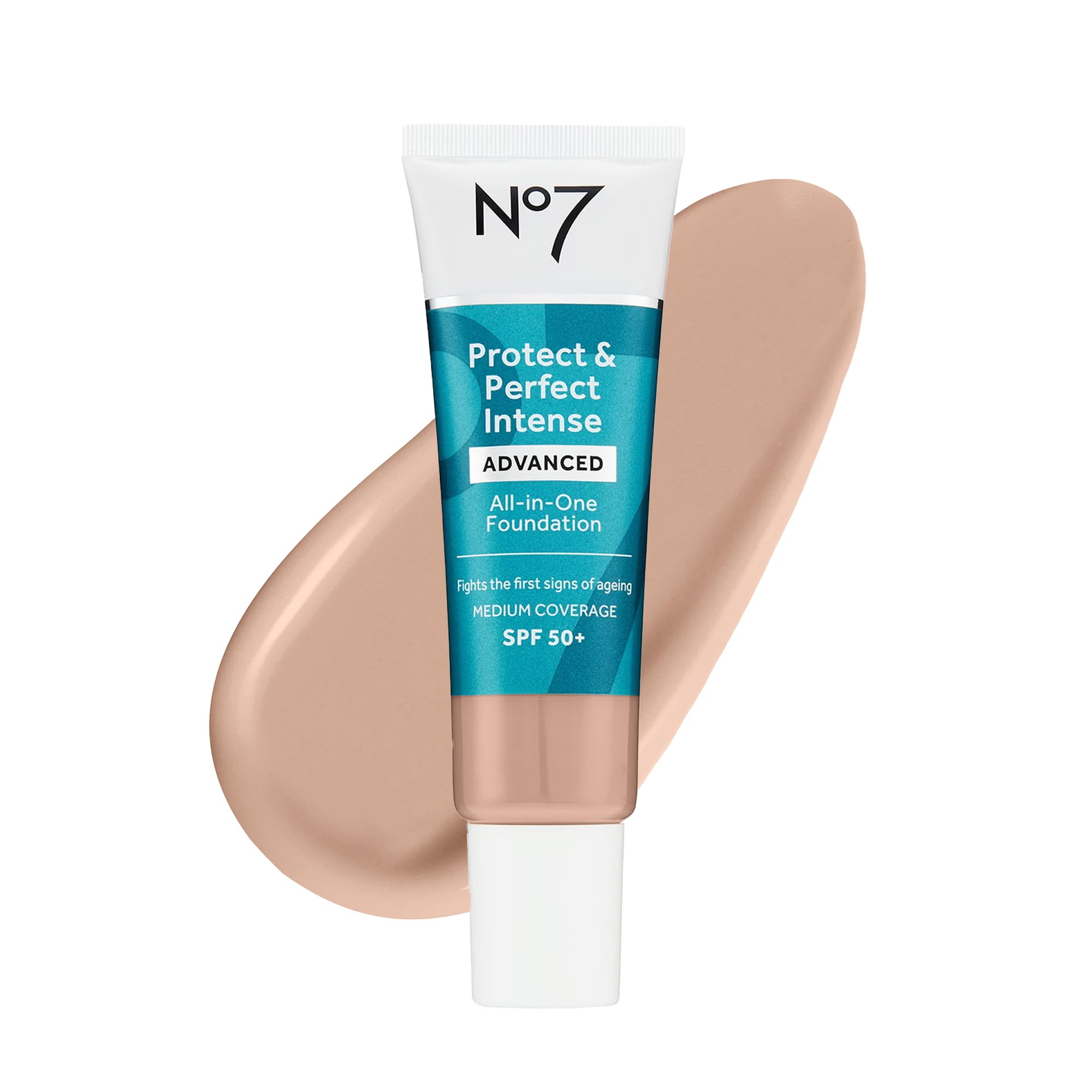 No7 Protect & Perfect foundation Cool Vanilla pump for smooth, even skin