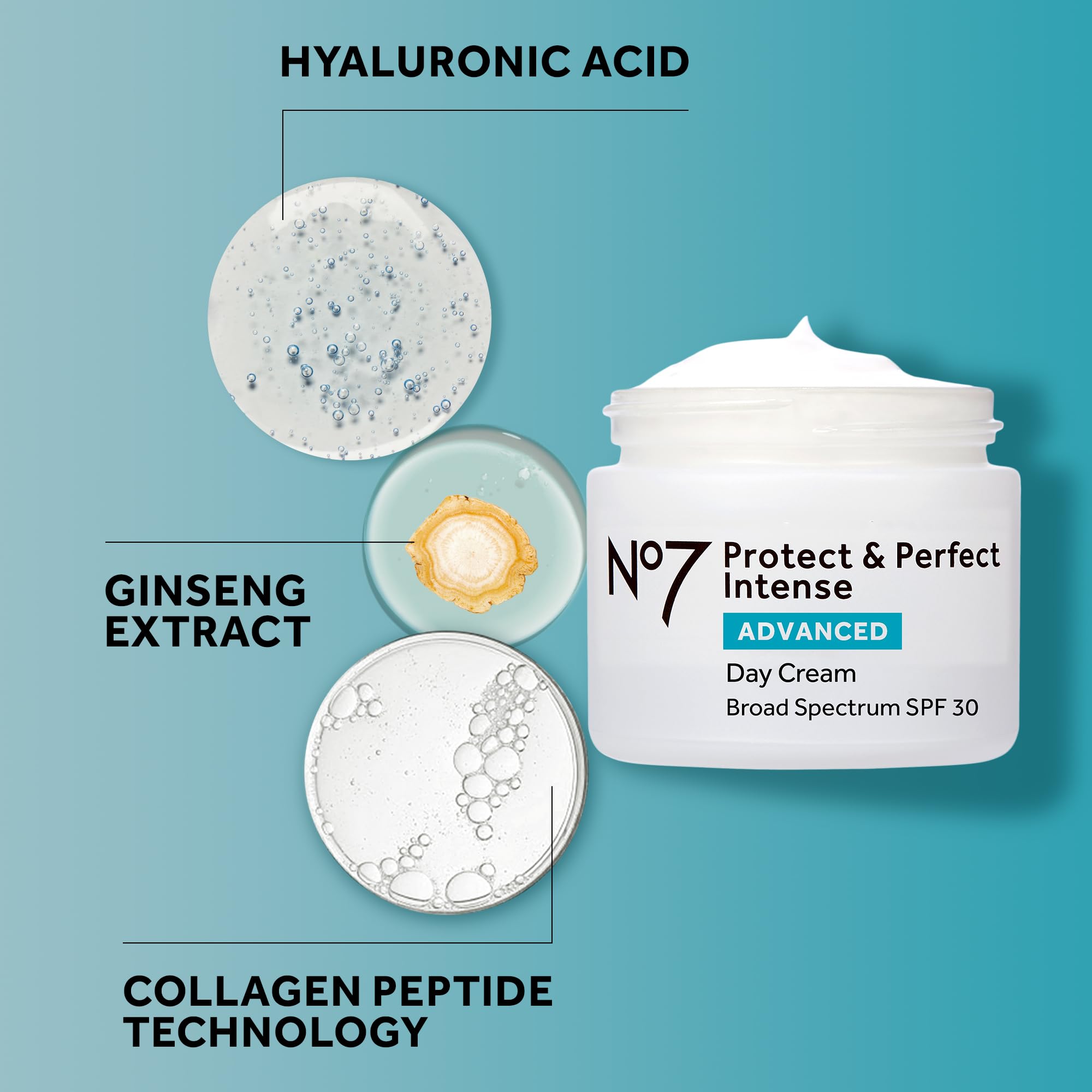 No7 Protect & Perfect cream applied to face and neck in routine