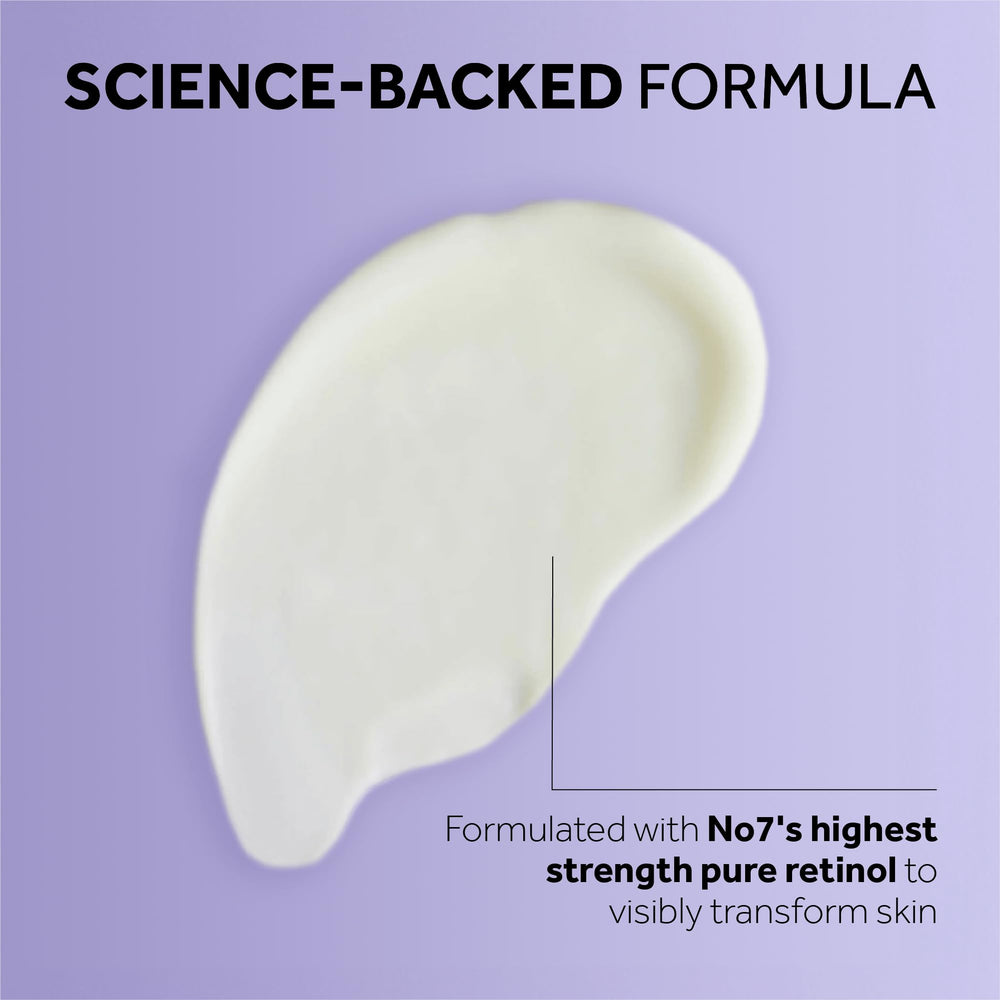No7 Pure Retinol Night Concentrate on a nightly routine setup
