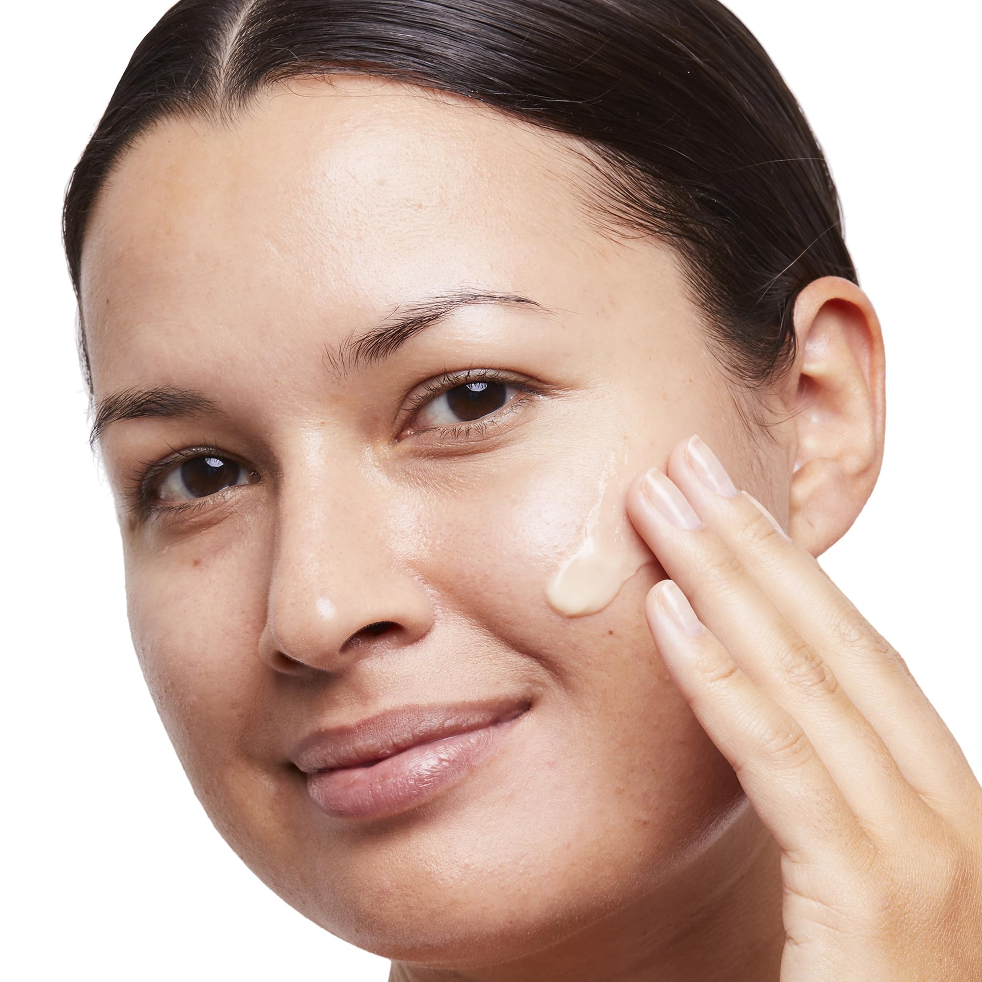 No7 Radiance fast-absorbing texture with a pump demonstrates quick hydration.
