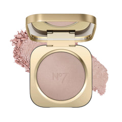 No7 front compact view showing Pink Silk shade and compact design benefits