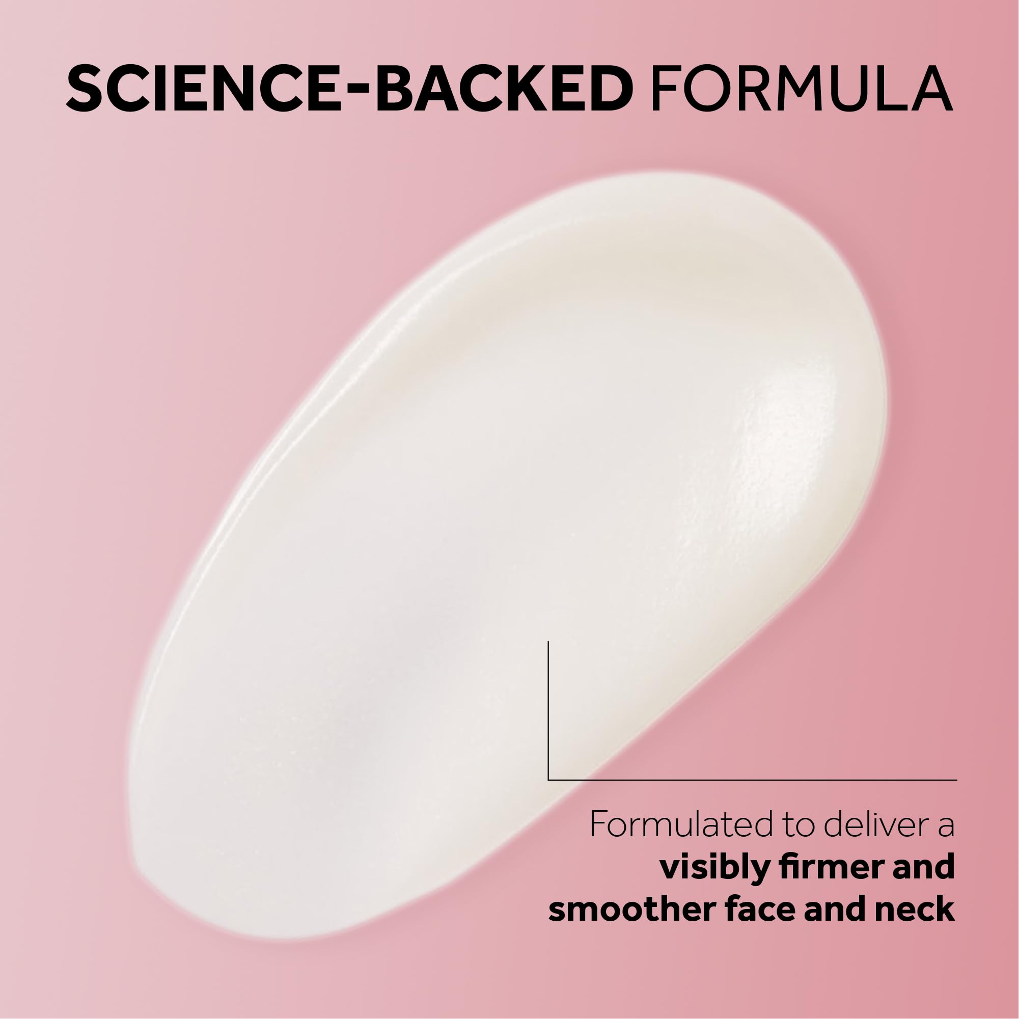 No7 applying serum to face and neck, shows targeted firming and smoothing use