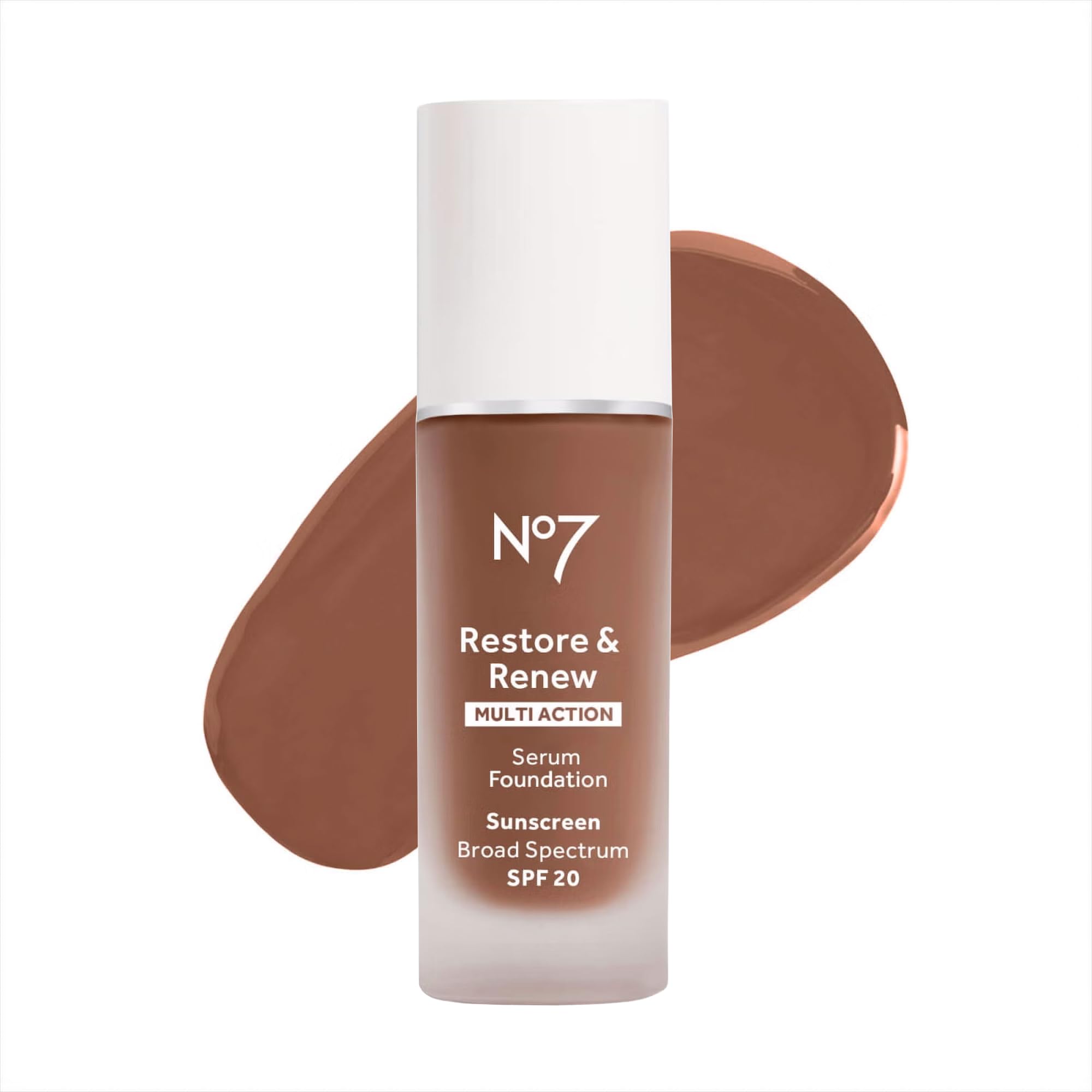 No7 front bottle view showing Cedar shade and SPF benefit