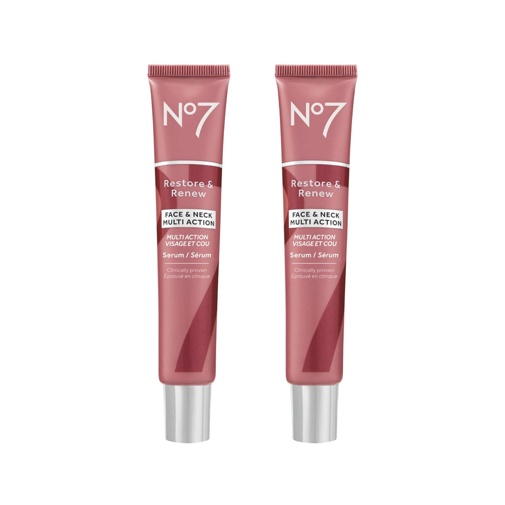 No7 front packaging showing dual 1.69 fl oz bottles and branding for visible results