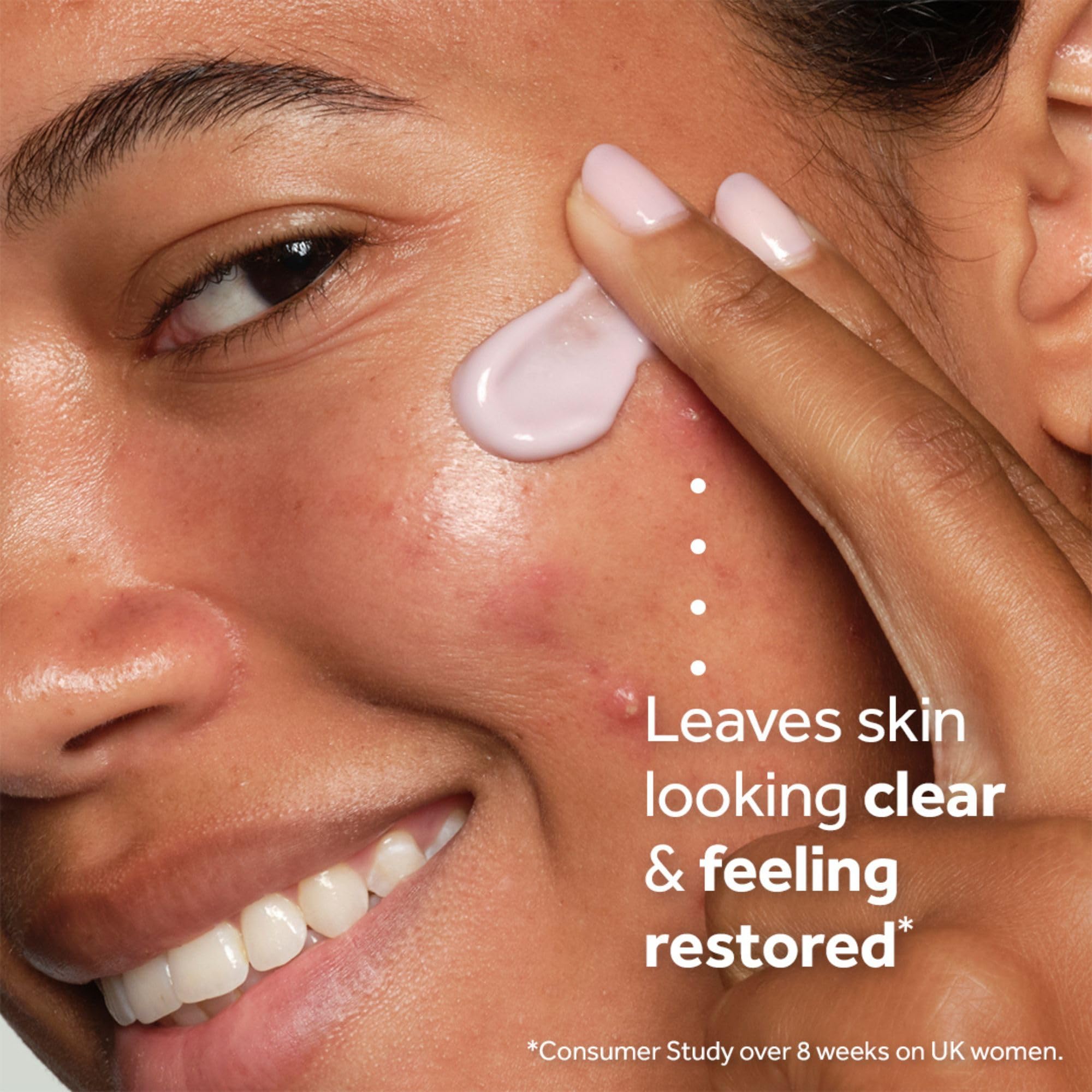No7 texture close-up of cream showing lightweight exfoliating consistency and smooth finish