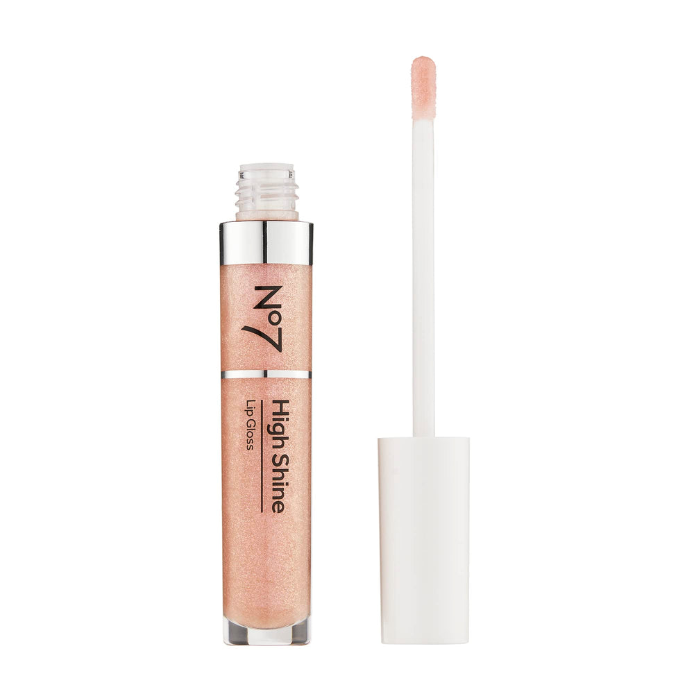 No7 Sparkling Rose applicator wand with gloss, demonstrating easy precise application