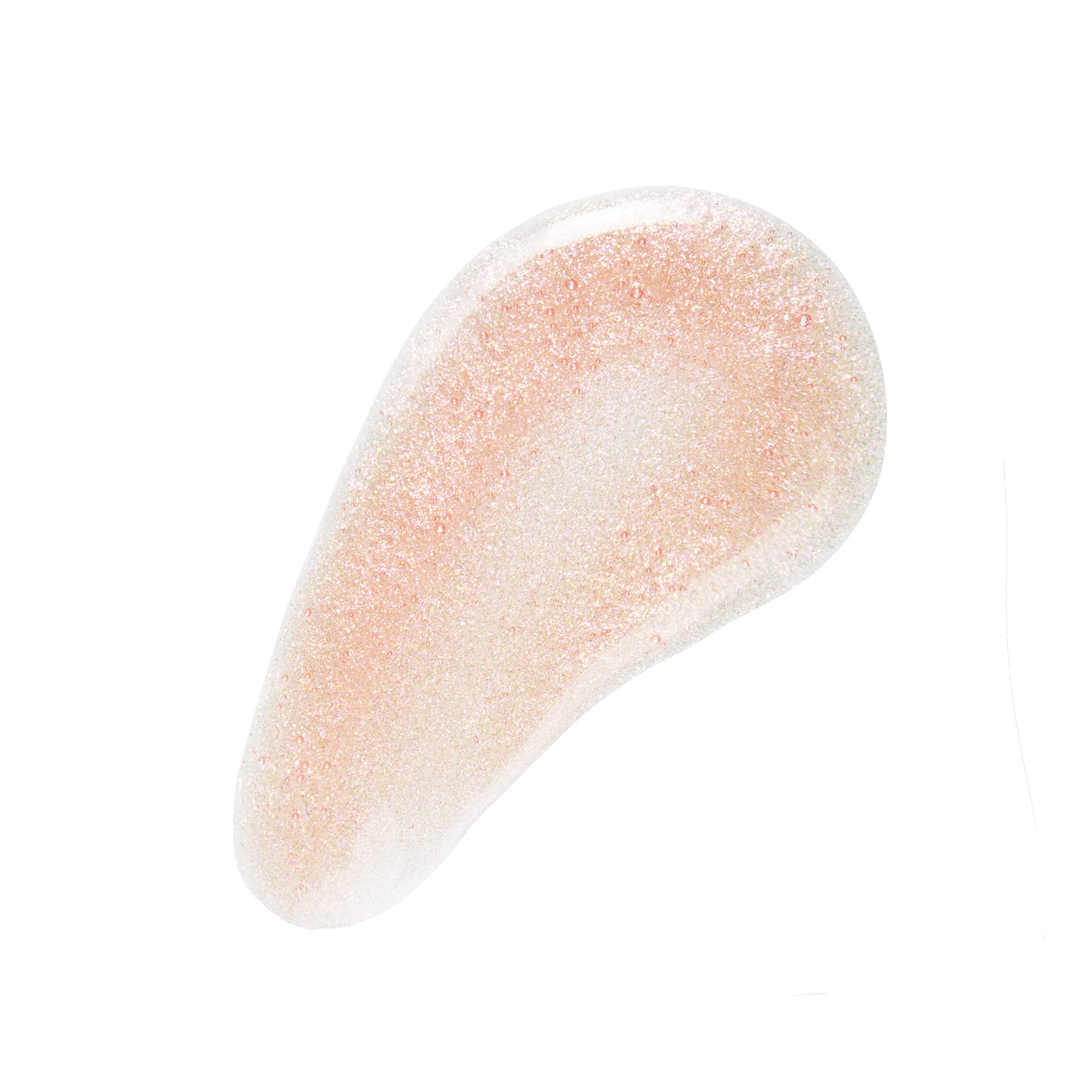 No7 Sparkling Rose texture close-up showing glossy shimmer and hydrating jojoba finish