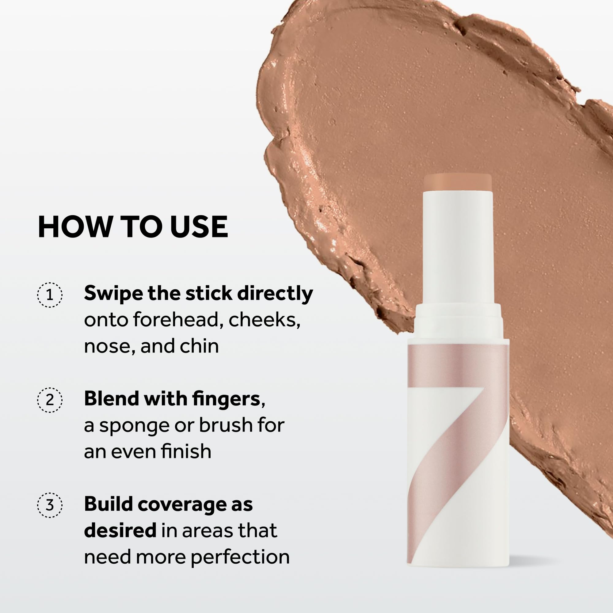 No7 blending with sponge illustrating smooth, buildable coverage