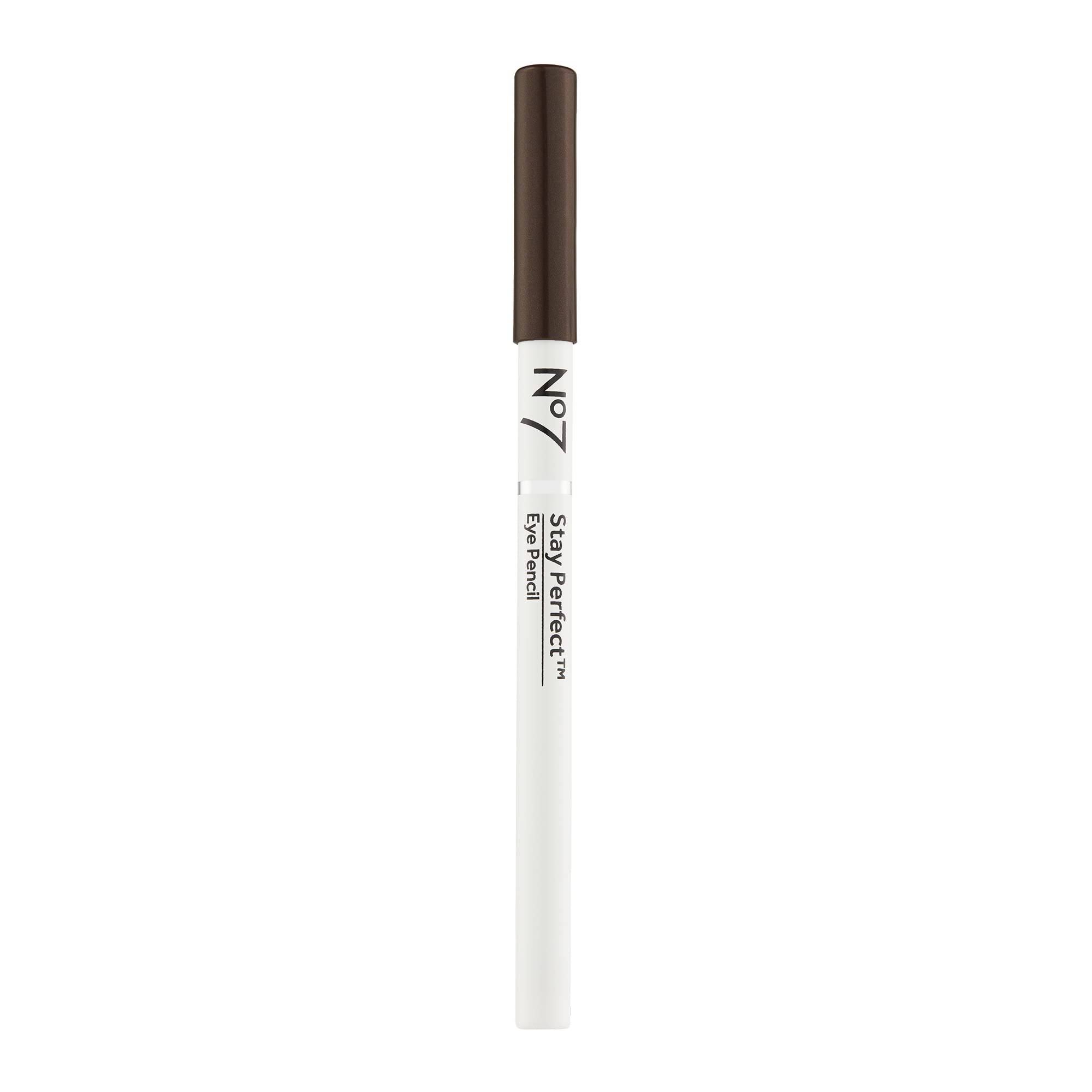 No7 Stay Perfect Eye Pencil brown glides on for precise, smudge-resistant color that lasts.