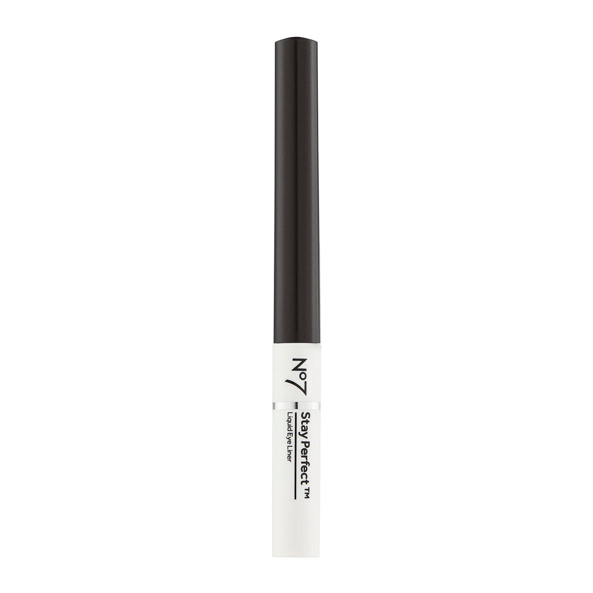 No7 Stay Perfect front packaging showing slim black liner for travel-ready precision