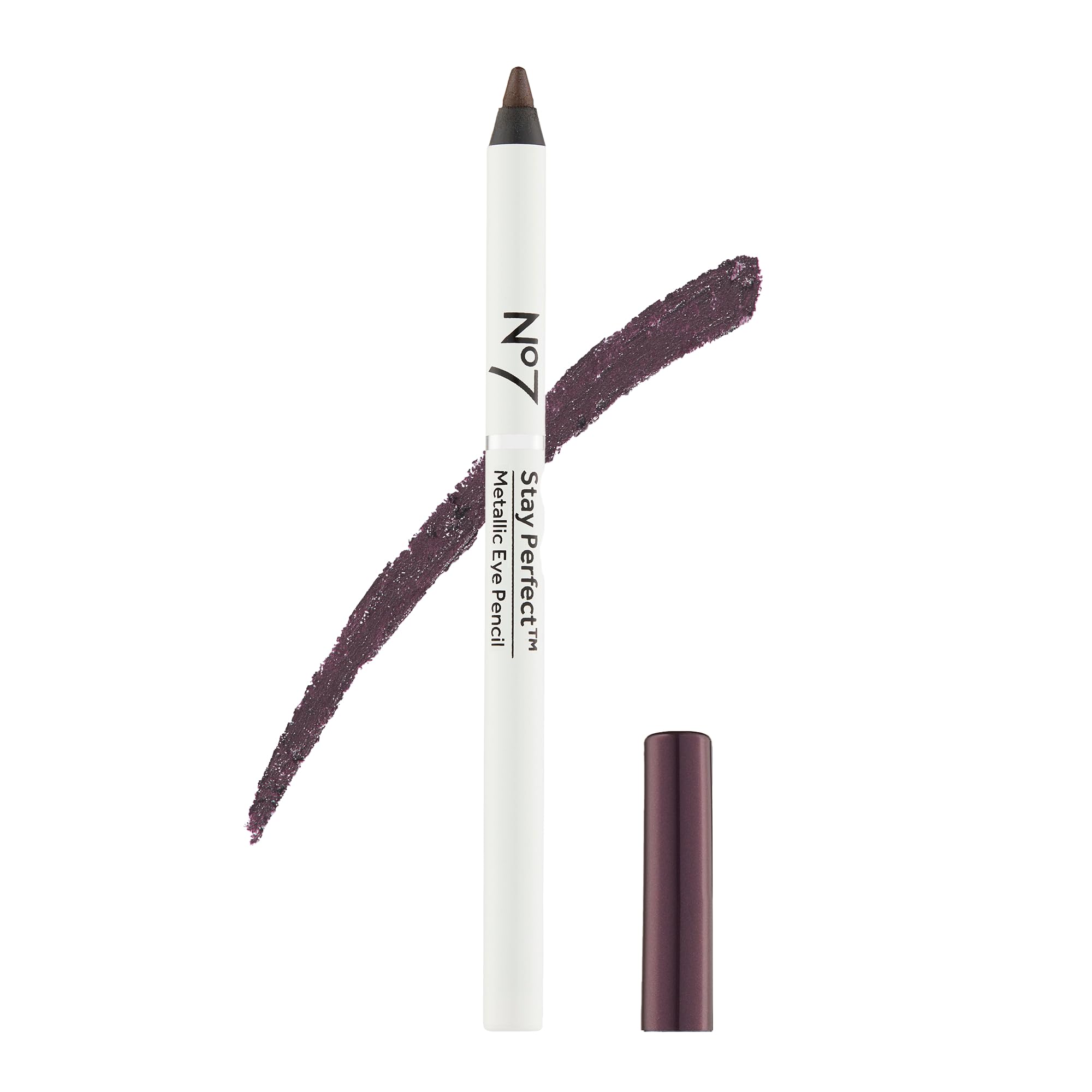 No7 purple eyeliner front packaging showing product and shade for confident color