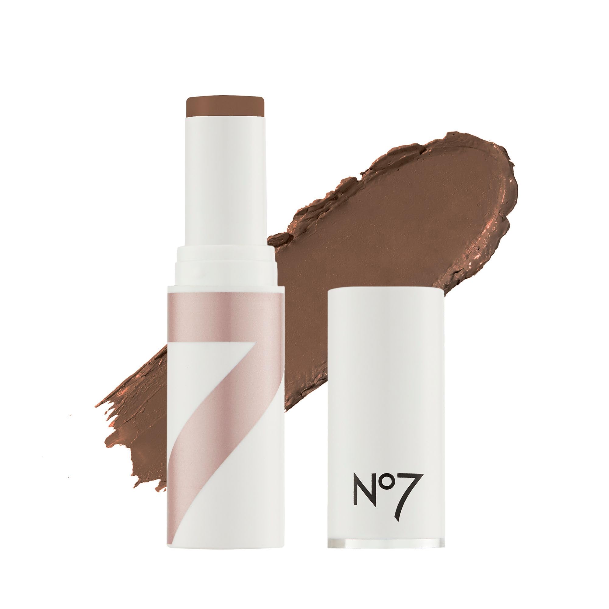 No7 foundation stick Russet front packaging showing product and shade