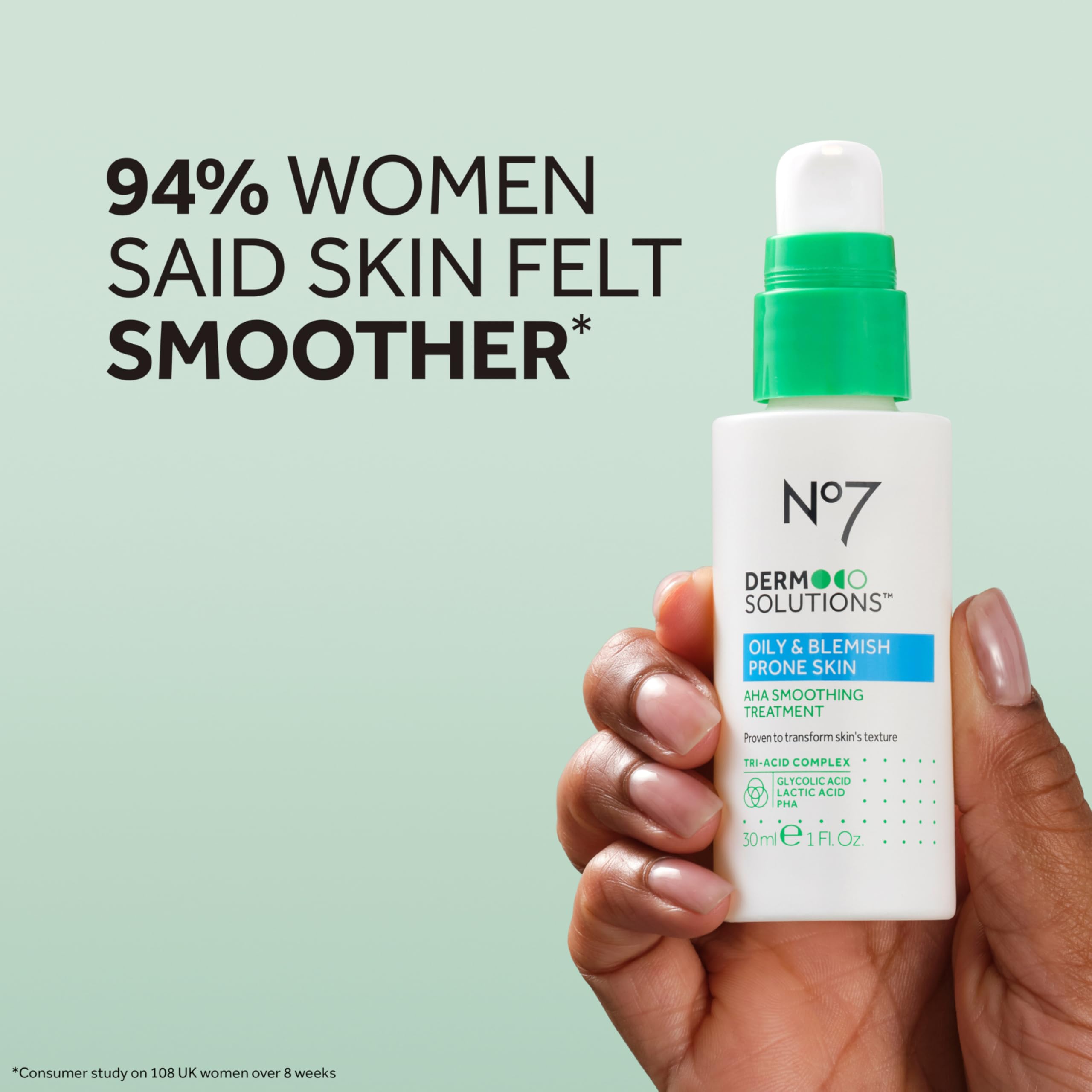 No7 toner on cotton pad ready for application to unclog pores